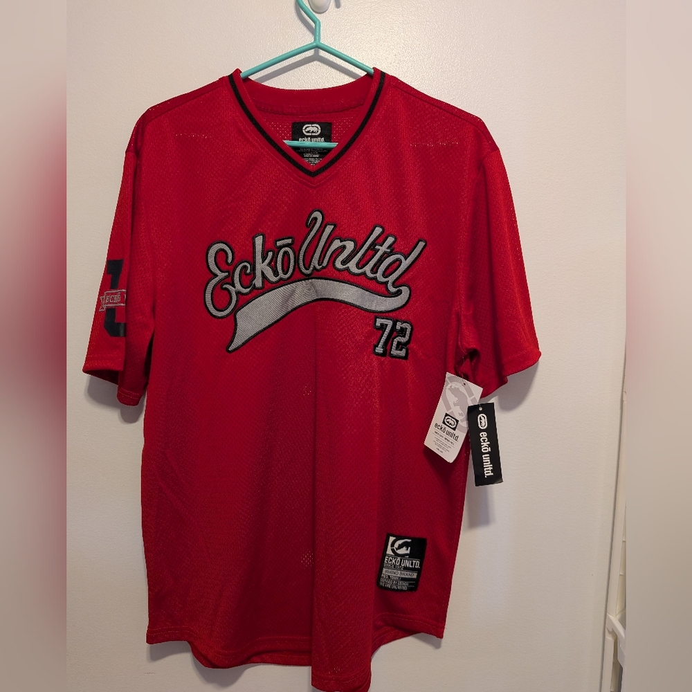 Ecko Unlimited Red Men's Shirt Brand New With Tag Size Adult MM
